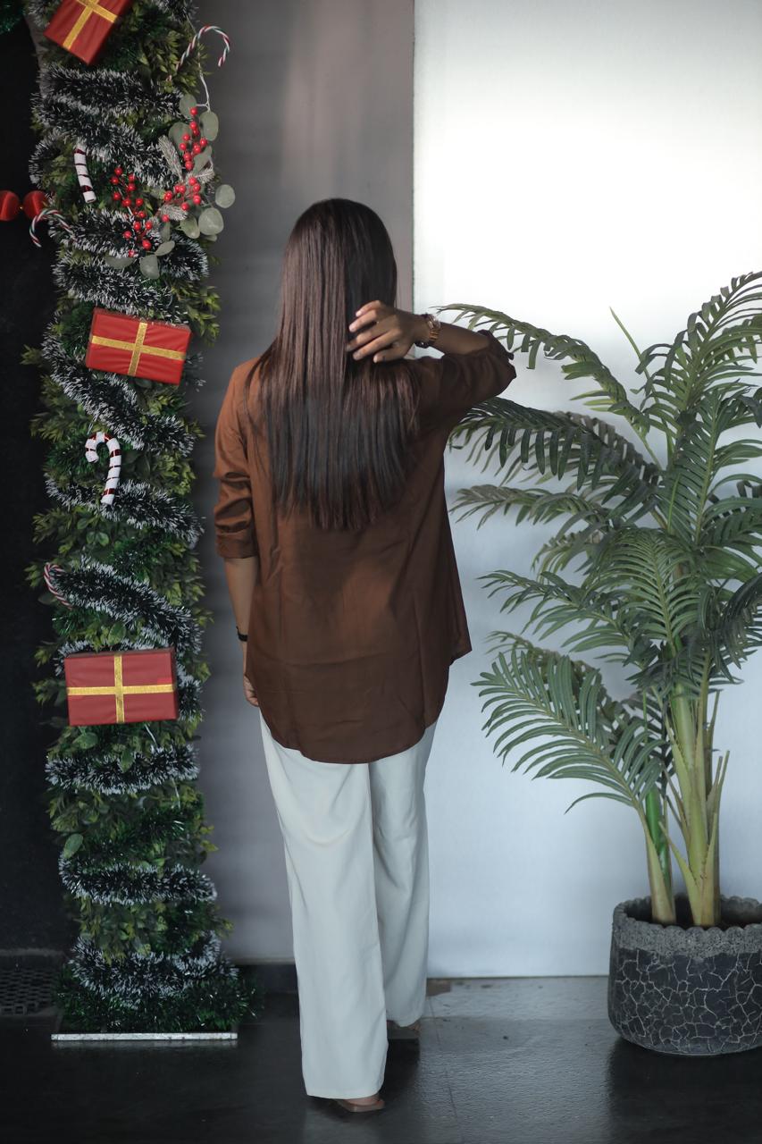 mocha brown mirror
